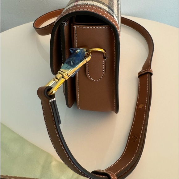 BURBERRY *NEW* Vintage Check Print Crossbody Bag with Removable Strap & Dust Bag - Picture 11 of 14